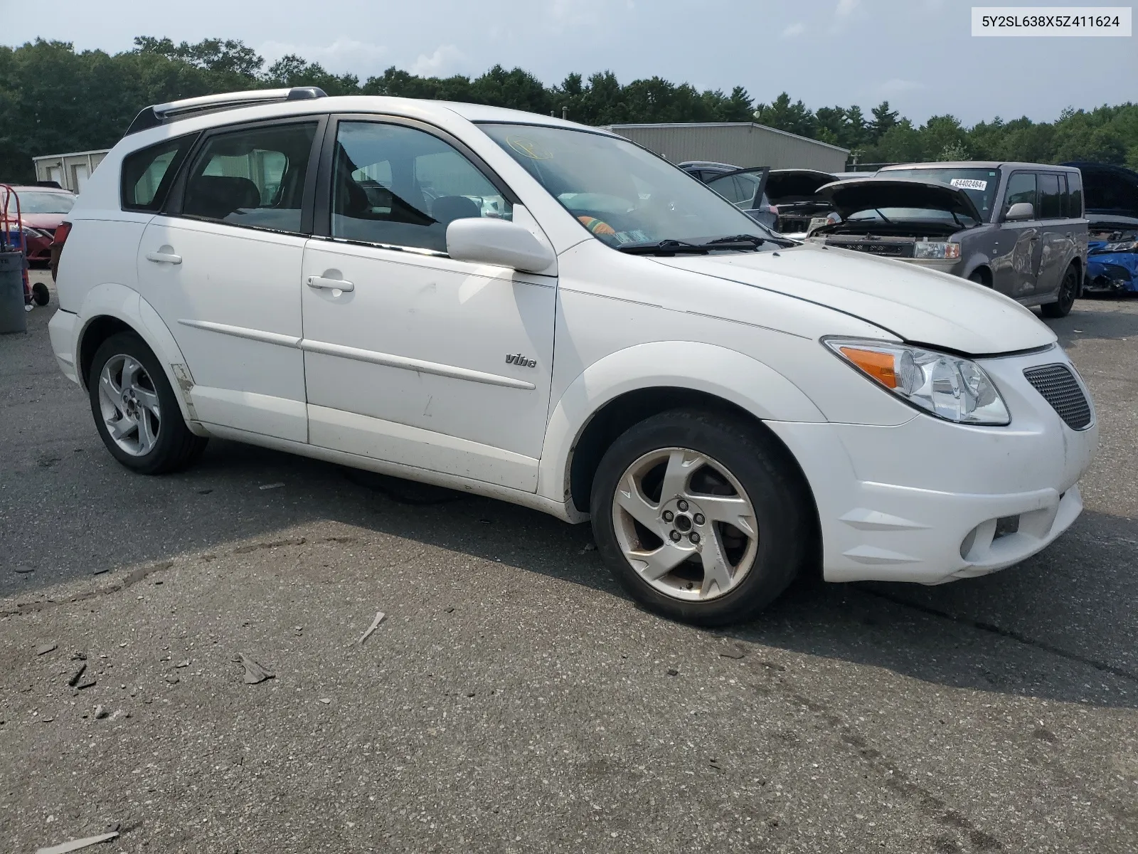 2005 Pontiac Vibe VIN: 5Y2SL638X5Z411624 Lot: 64614604