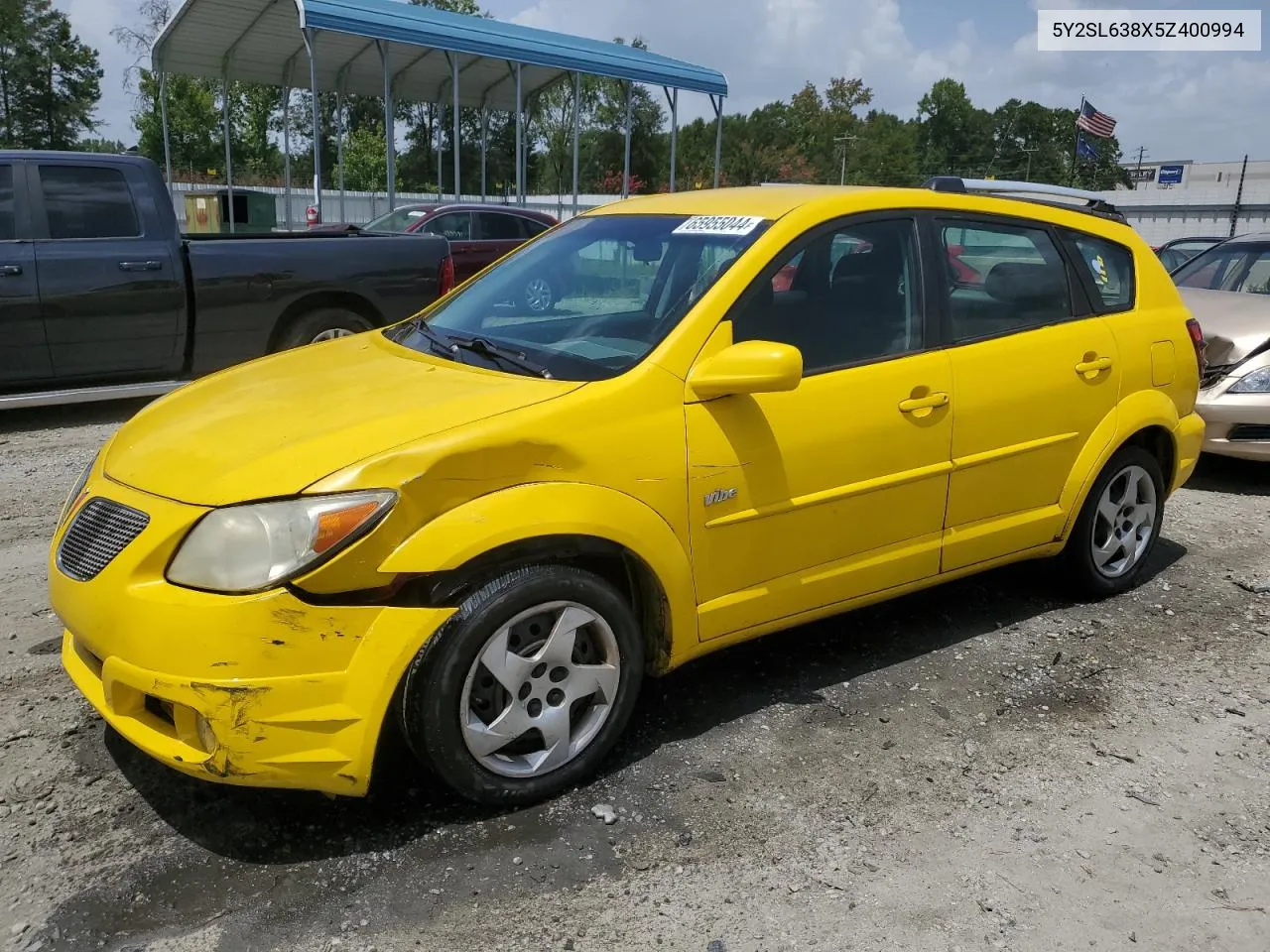 2005 Pontiac Vibe VIN: 5Y2SL638X5Z400994 Lot: 65955044