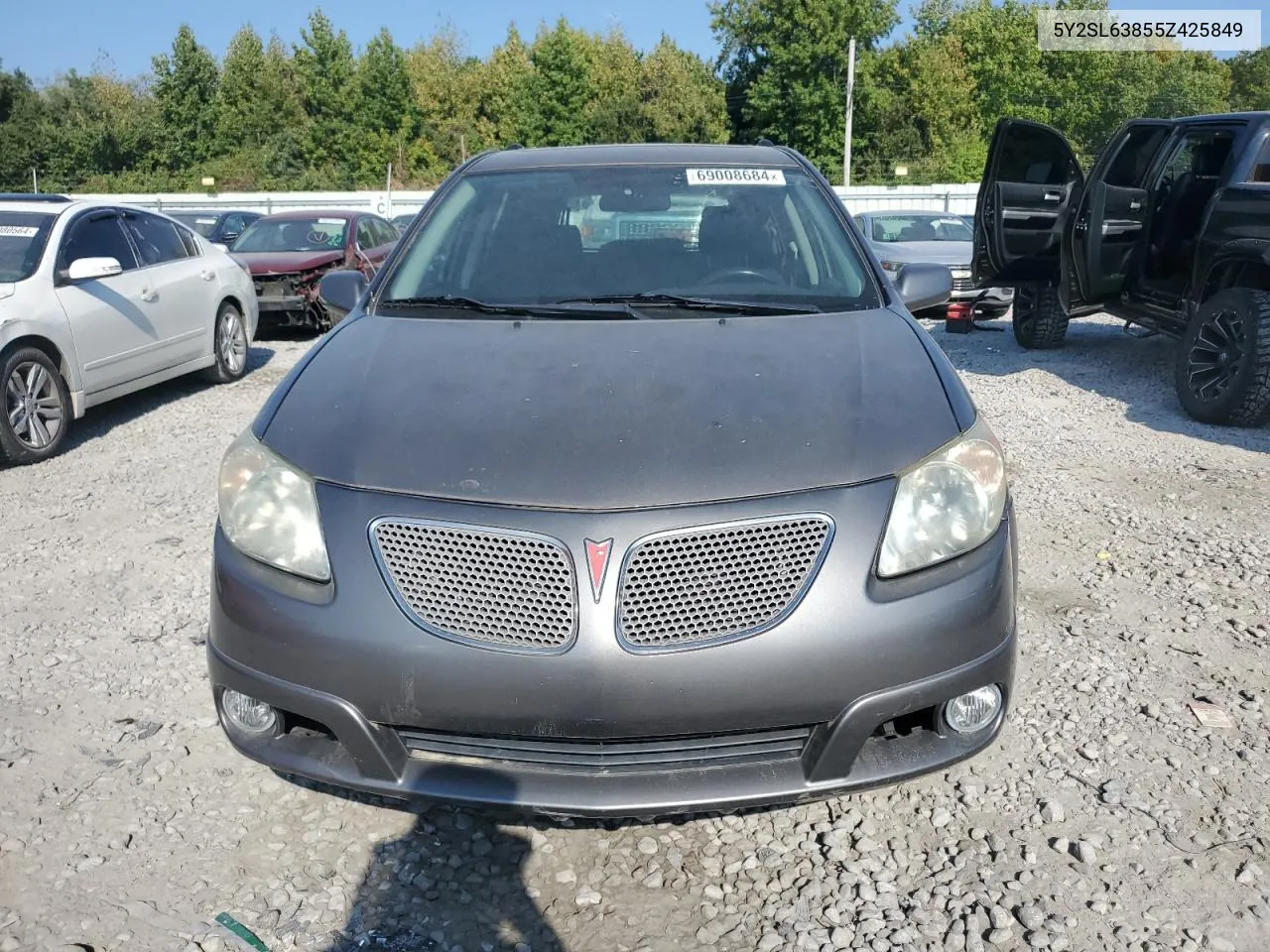 2005 Pontiac Vibe VIN: 5Y2SL63855Z425849 Lot: 69008684