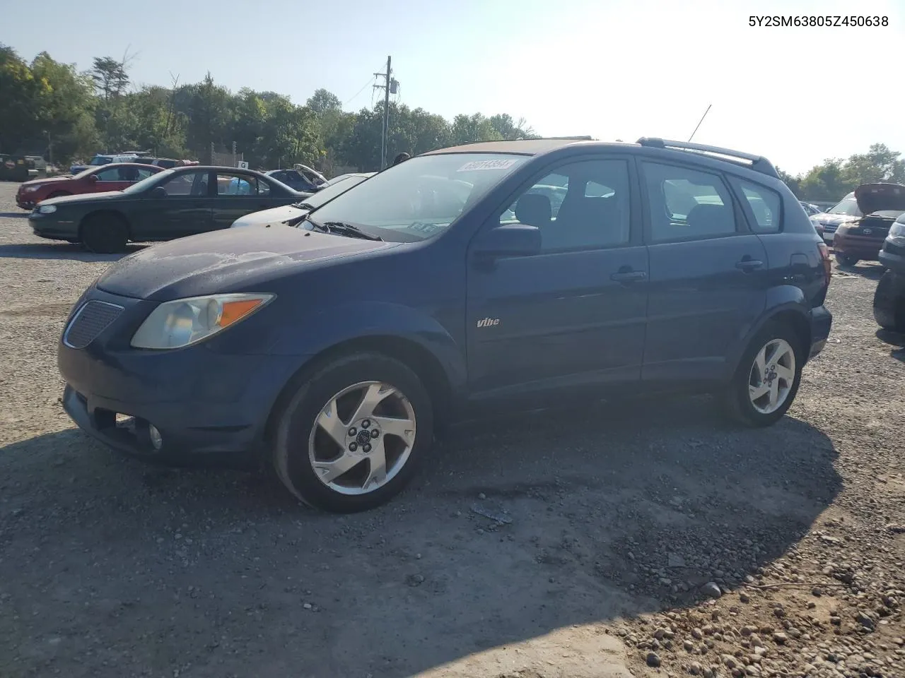 2005 Pontiac Vibe VIN: 5Y2SM63805Z450638 Lot: 69014354