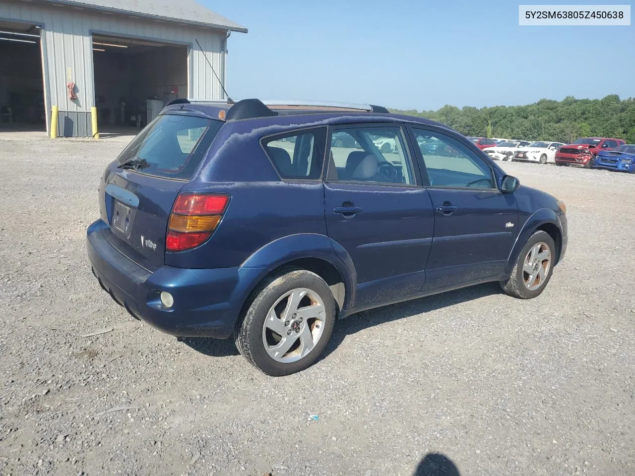 2005 Pontiac Vibe VIN: 5Y2SM63805Z450638 Lot: 69014354