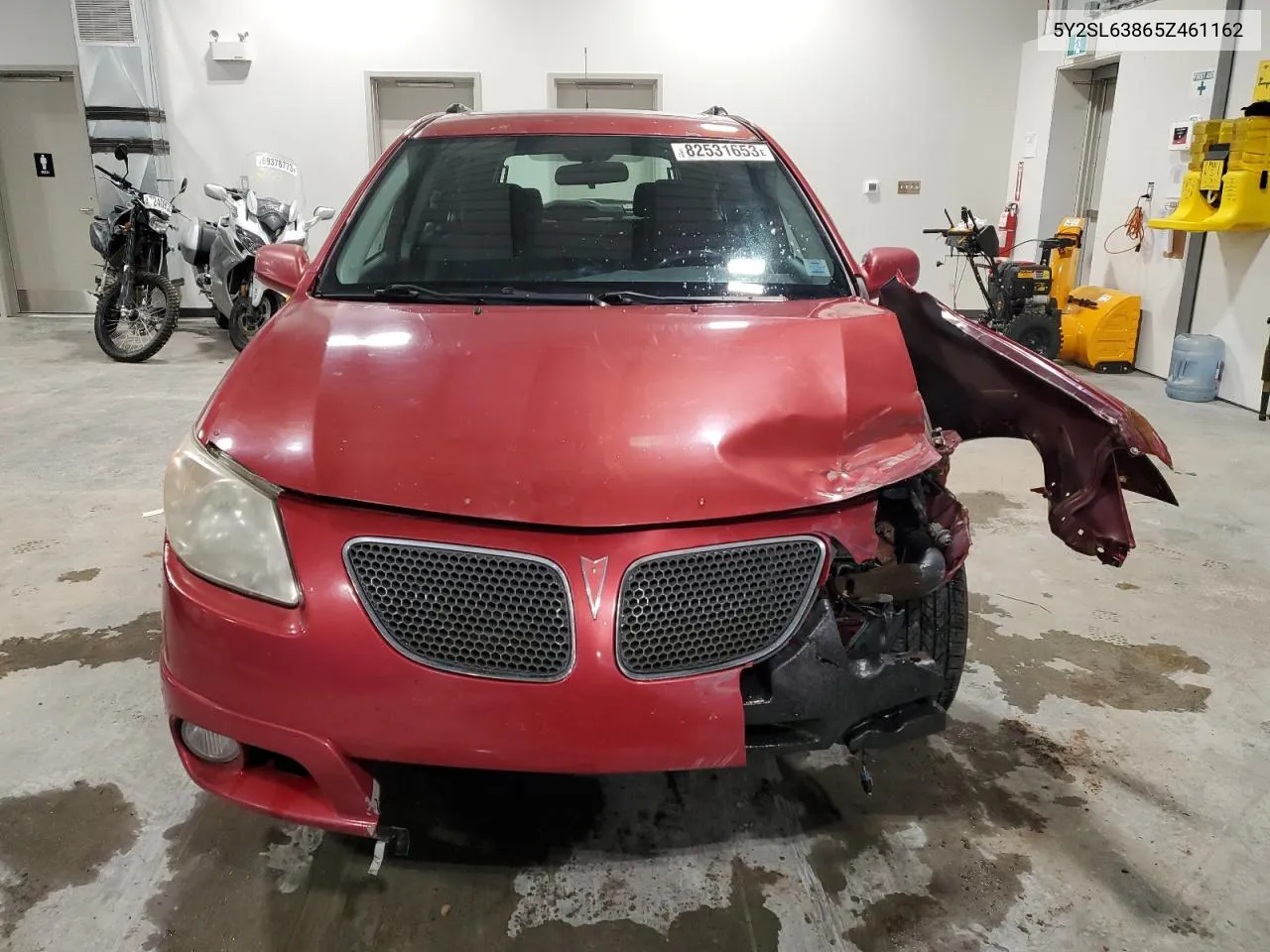 2005 Pontiac Vibe VIN: 5Y2SL63865Z461162 Lot: 82531653