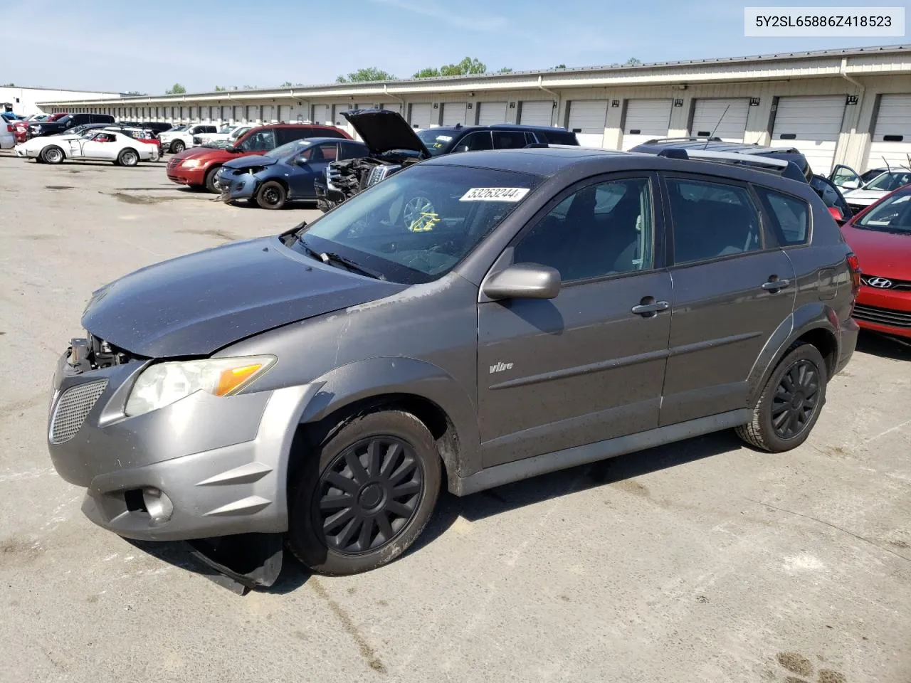 5Y2SL65886Z418523 2006 Pontiac Vibe