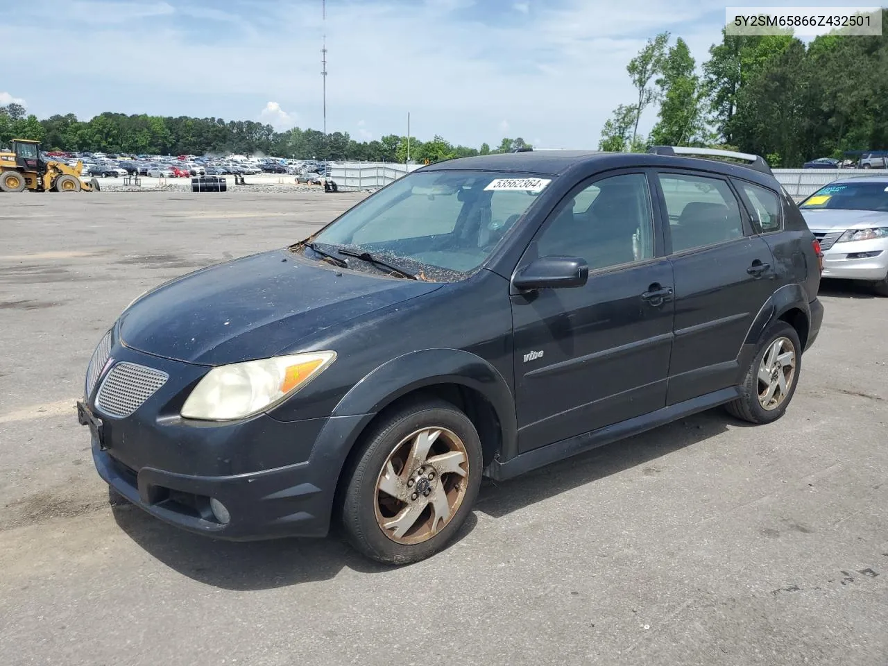 2006 Pontiac Vibe VIN: 5Y2SM65866Z432501 Lot: 53562364