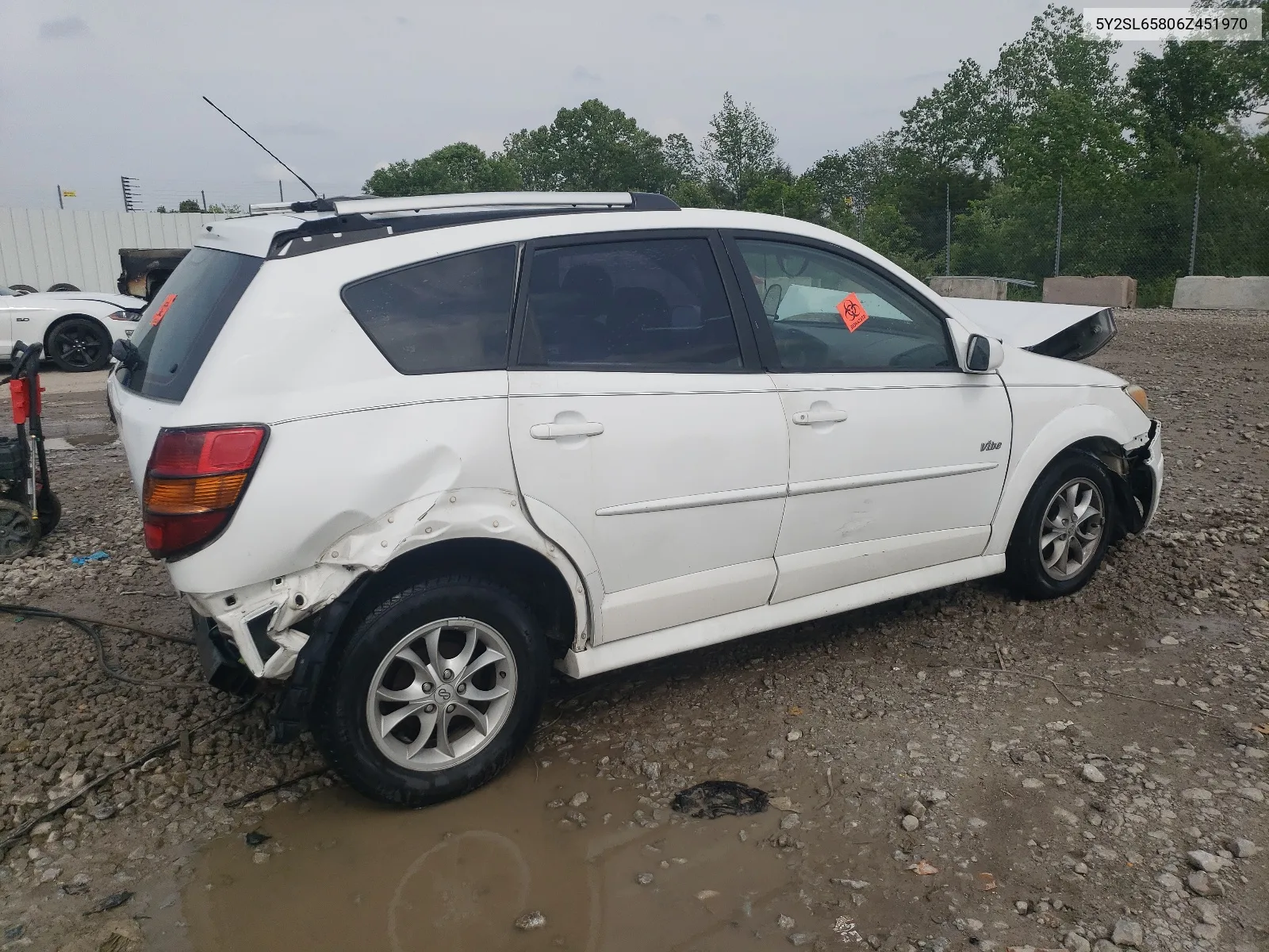 2006 Pontiac Vibe VIN: 5Y2SL65806Z451970 Lot: 53831404