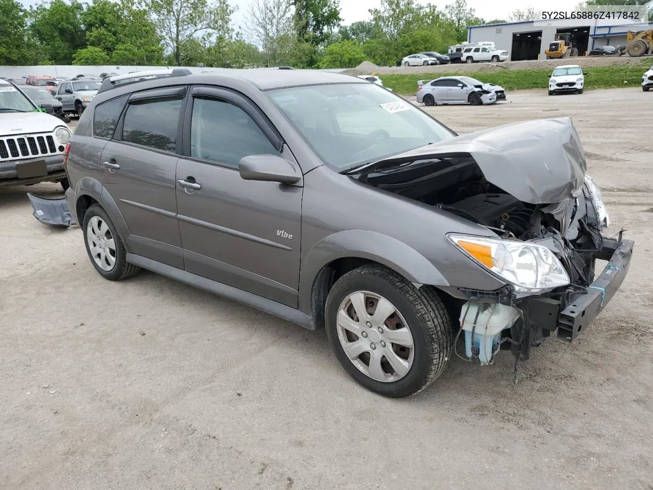 5Y2SL65886Z417842 2006 Pontiac Vibe