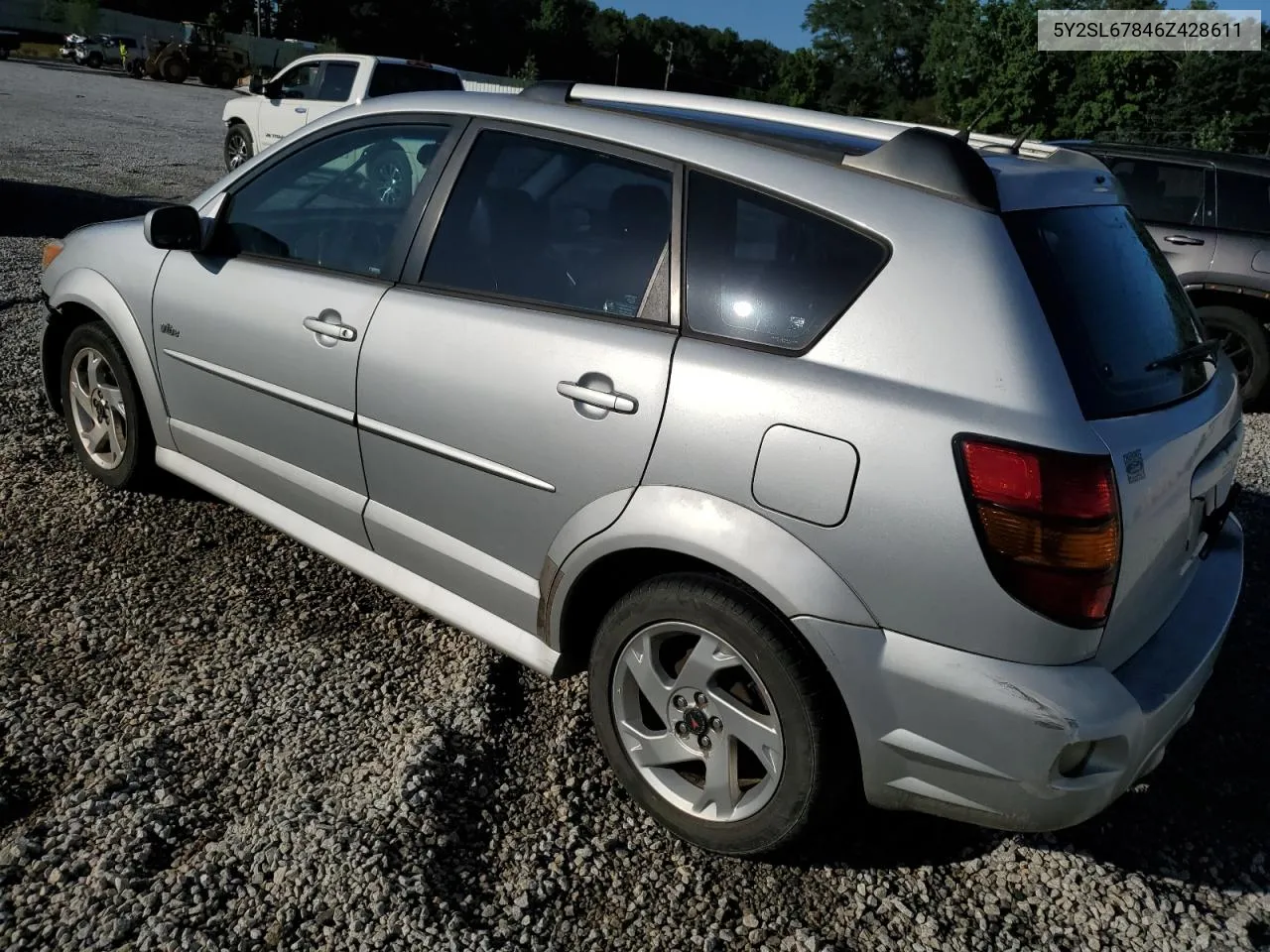 2006 Pontiac Vibe VIN: 5Y2SL67846Z428611 Lot: 55805824