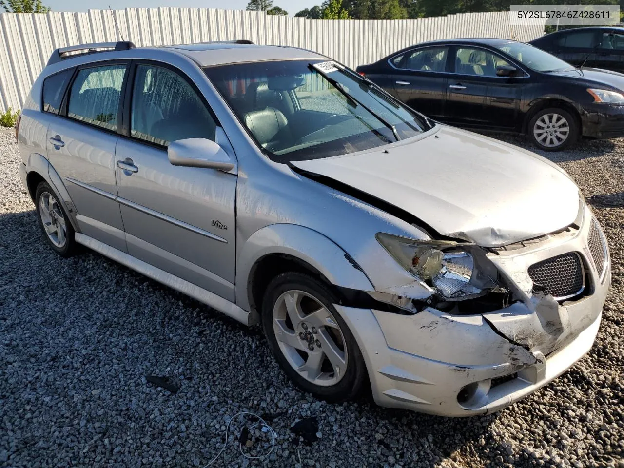 2006 Pontiac Vibe VIN: 5Y2SL67846Z428611 Lot: 55805824