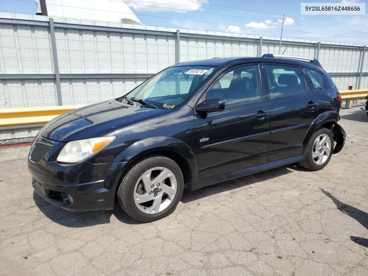 2006 Pontiac Vibe VIN: 5Y2SL65816Z448656 Lot: 56034274