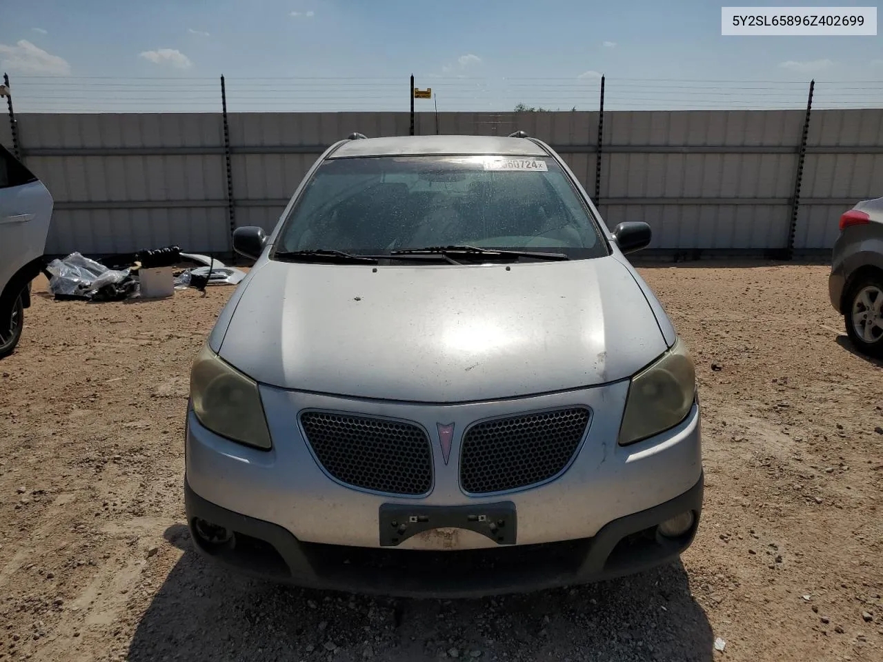 2006 Pontiac Vibe VIN: 5Y2SL65896Z402699 Lot: 56960724