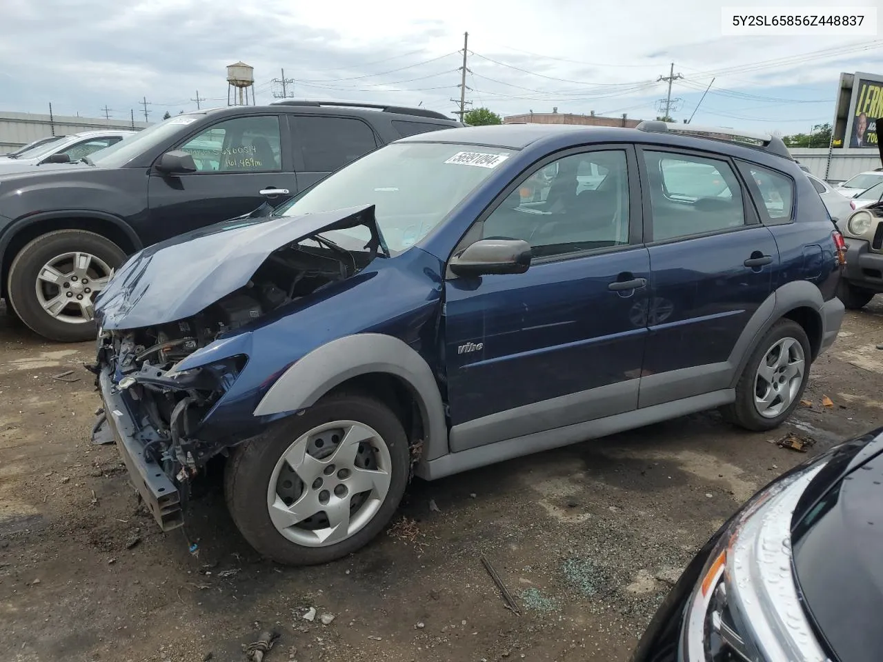 2006 Pontiac Vibe VIN: 5Y2SL65856Z448837 Lot: 56991094