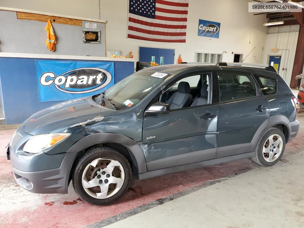 2006 Pontiac Vibe VIN: 5Y2SL65876Z401986 Lot: 57262264