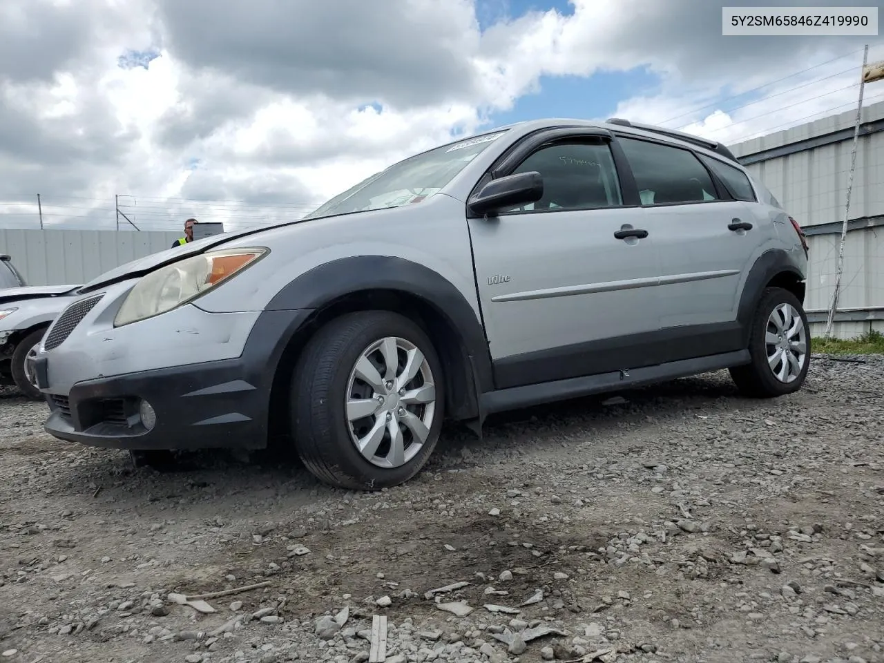 2006 Pontiac Vibe VIN: 5Y2SM65846Z419990 Lot: 57384974