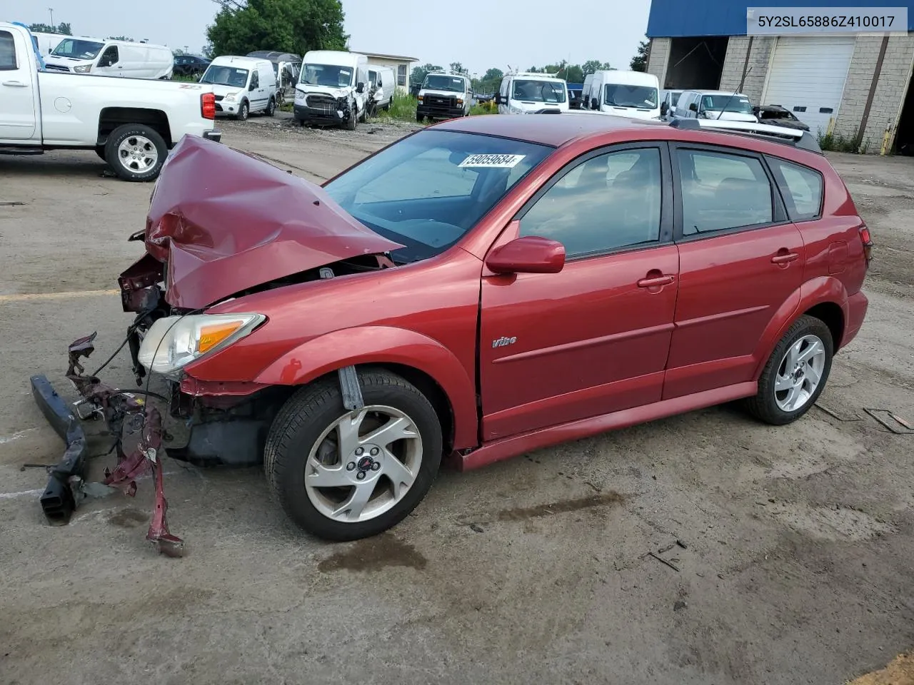 2006 Pontiac Vibe VIN: 5Y2SL65886Z410017 Lot: 59059684