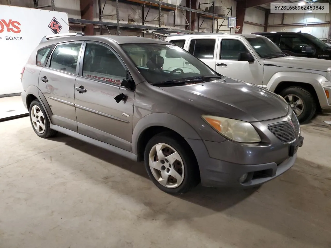 2006 Pontiac Vibe VIN: 5Y2SL65896Z450848 Lot: 60250354