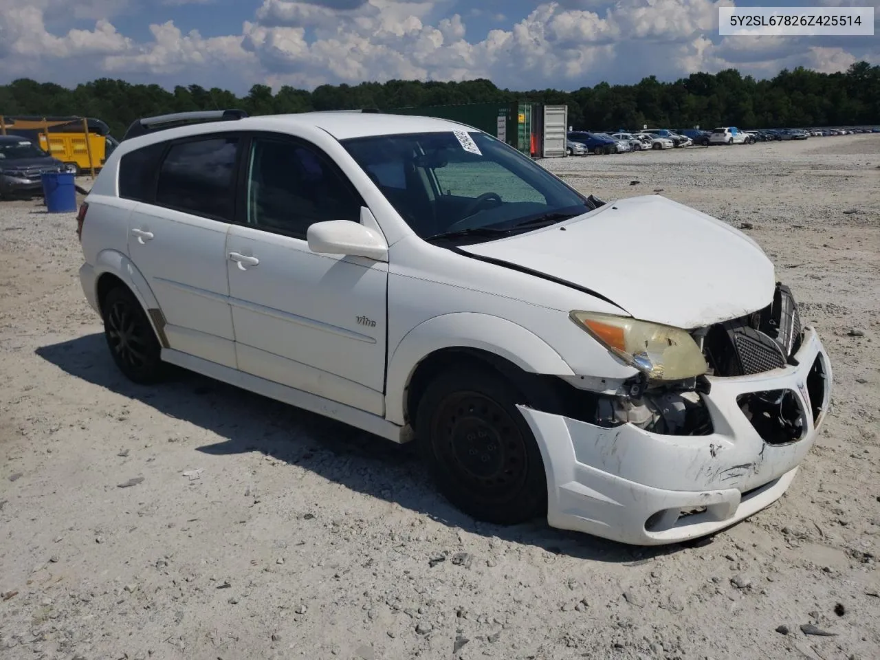 2006 Pontiac Vibe VIN: 5Y2SL67826Z425514 Lot: 61454824