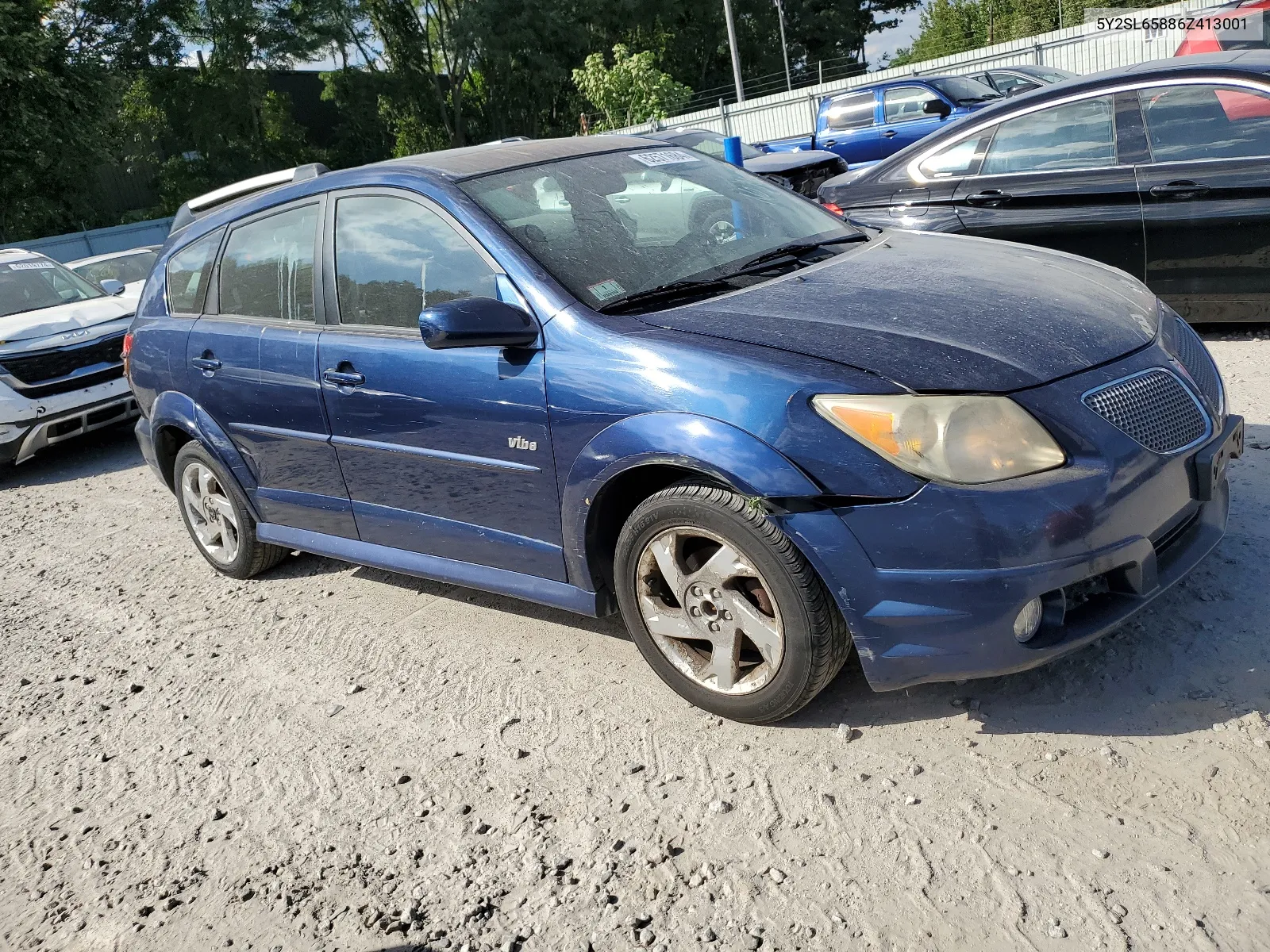 2006 Pontiac Vibe VIN: 5Y2SL65886Z413001 Lot: 62571684