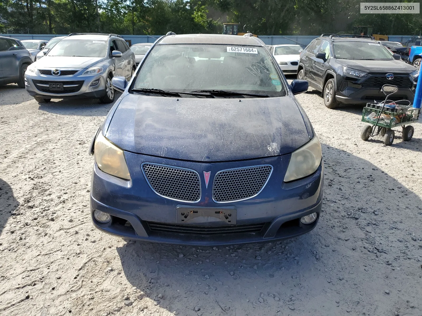 2006 Pontiac Vibe VIN: 5Y2SL65886Z413001 Lot: 62571684