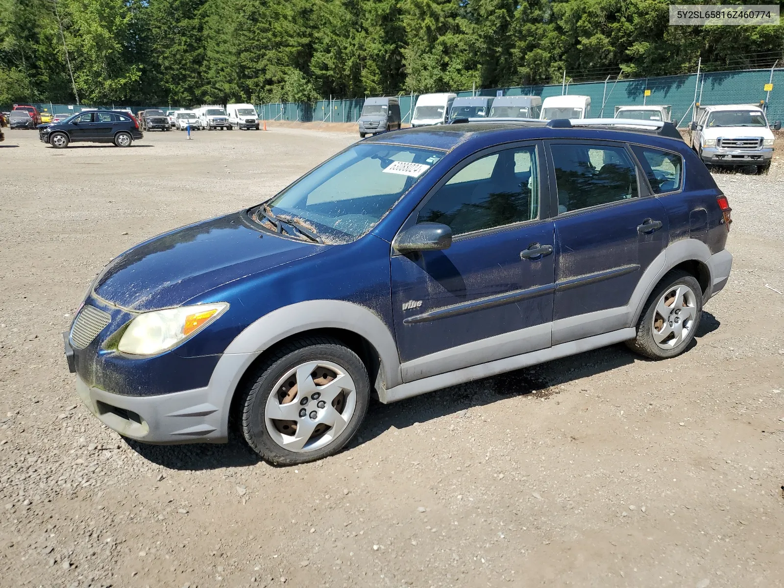 2006 Pontiac Vibe VIN: 5Y2SL65816Z460774 Lot: 63088024