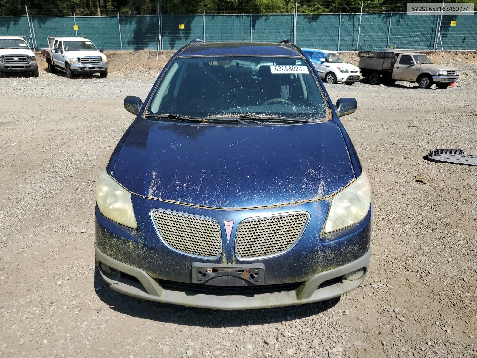 2006 Pontiac Vibe VIN: 5Y2SL65816Z460774 Lot: 63088024