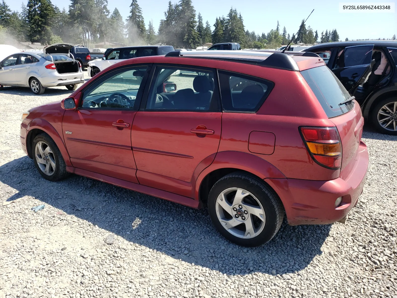 2006 Pontiac Vibe VIN: 5Y2SL65896Z443348 Lot: 63489444