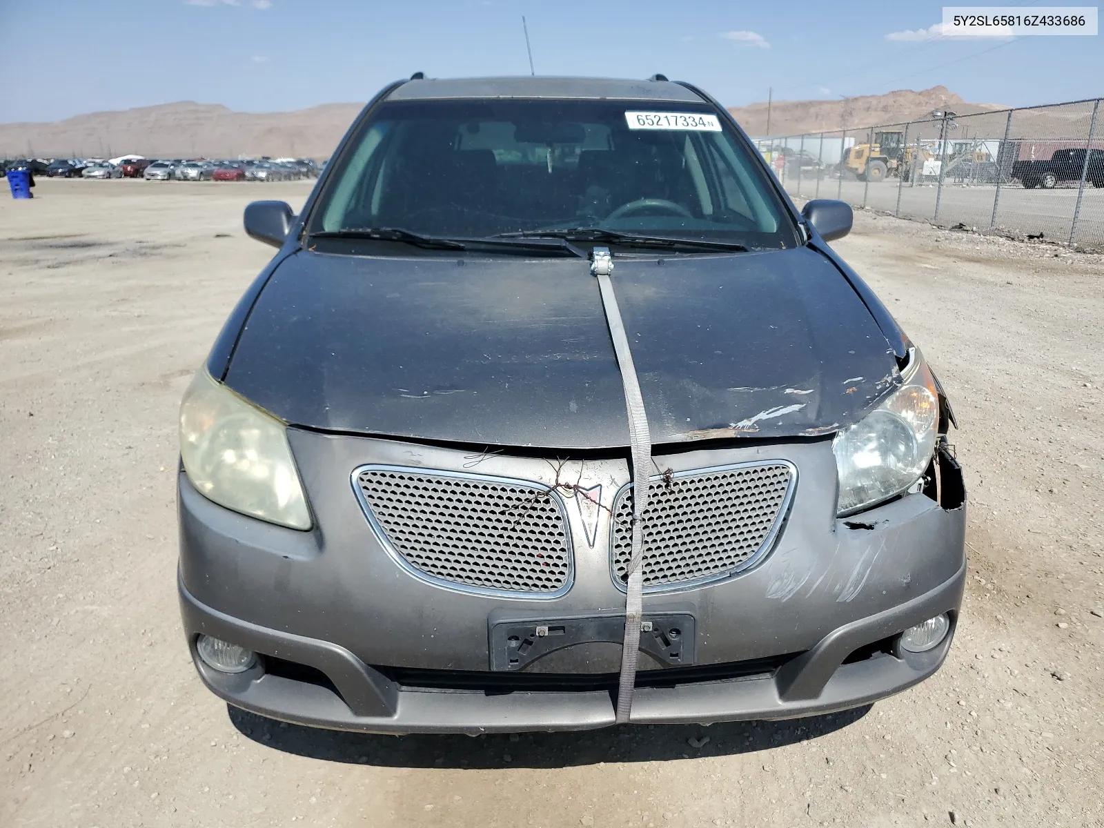 2006 Pontiac Vibe VIN: 5Y2SL65816Z433686 Lot: 65217334