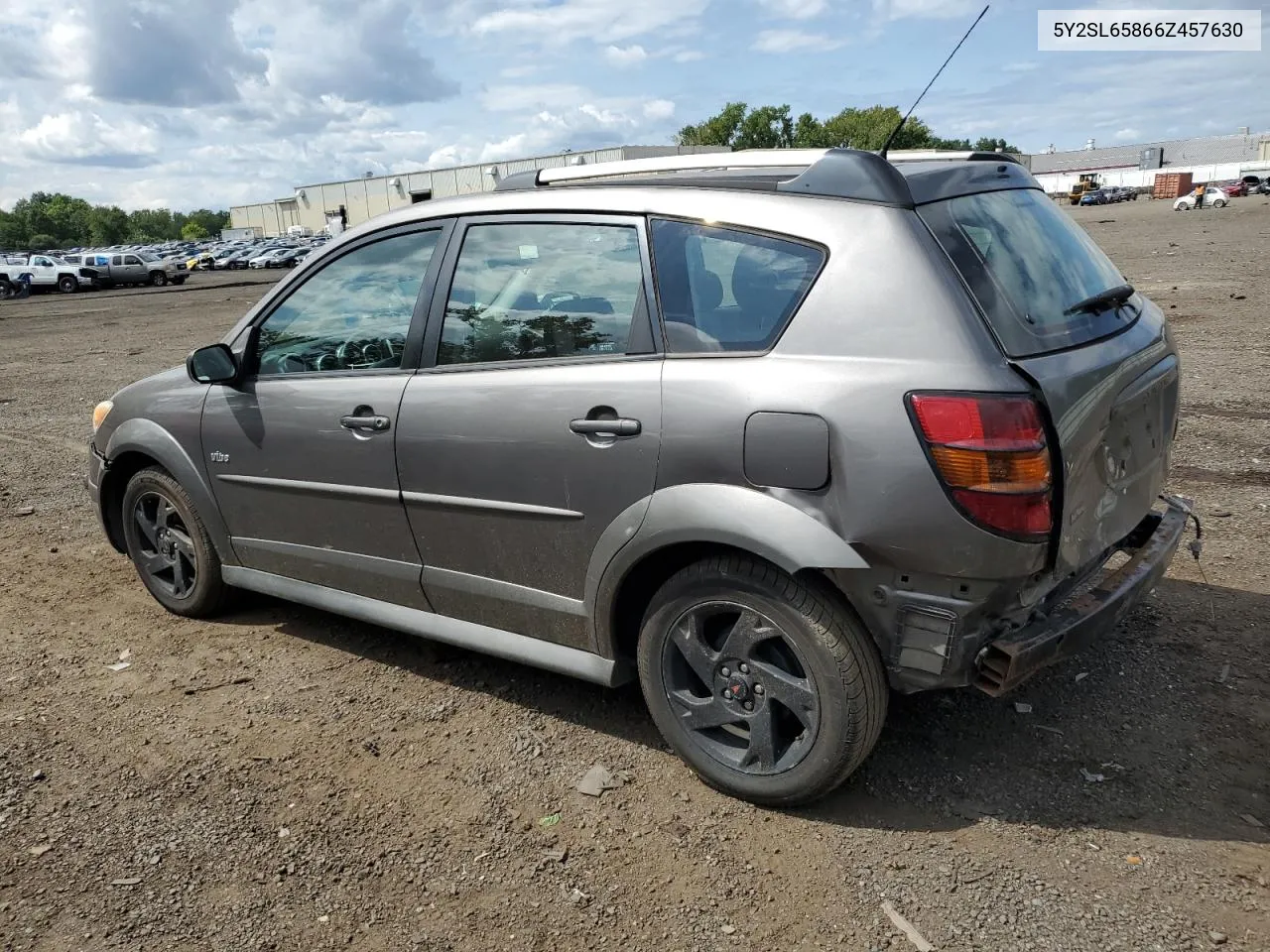 2006 Pontiac Vibe VIN: 5Y2SL65866Z457630 Lot: 68493404