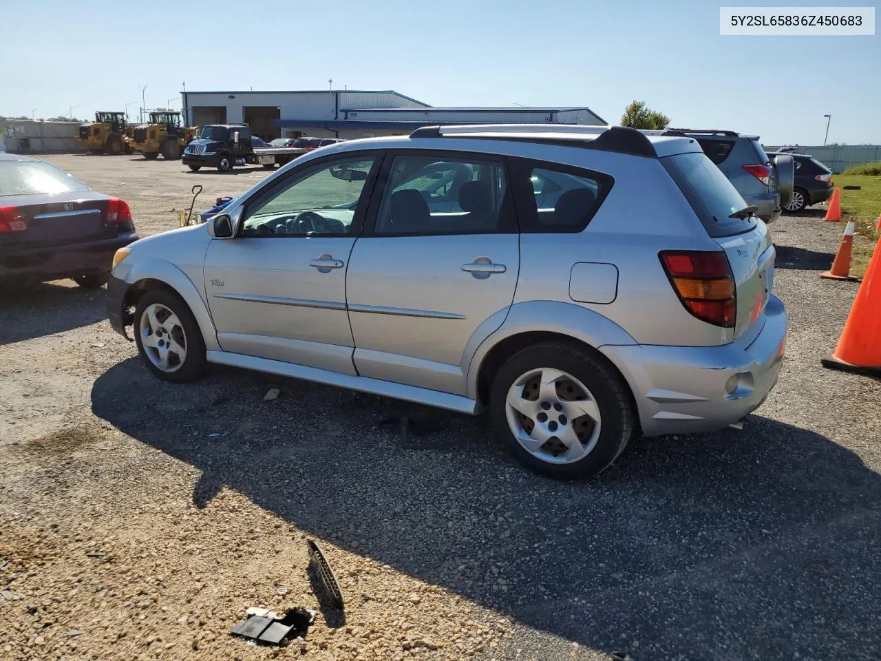 2006 Pontiac Vibe VIN: 5Y2SL65836Z450683 Lot: 70429674