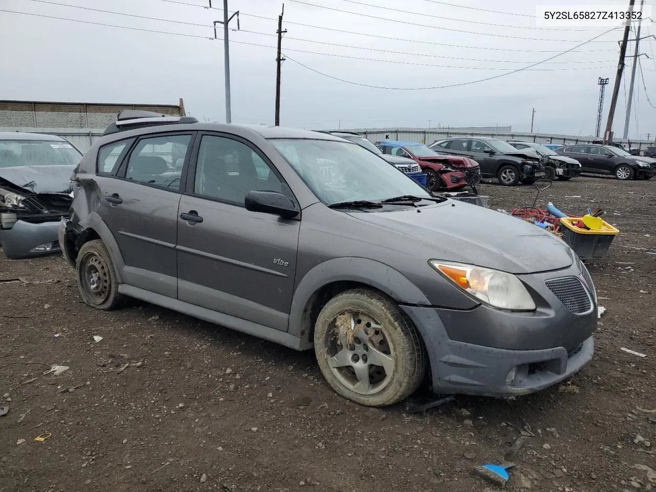 2007 Pontiac Vibe VIN: 5Y2SL65827Z413352 Lot: 48071784