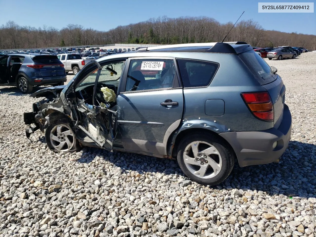 2007 Pontiac Vibe VIN: 5Y2SL65877Z409412 Lot: 51161924