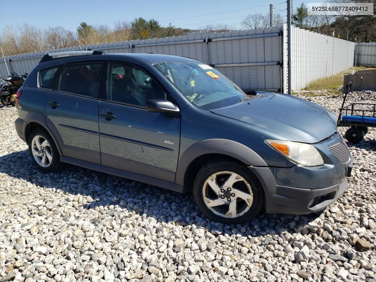 2007 Pontiac Vibe VIN: 5Y2SL65877Z409412 Lot: 51161924