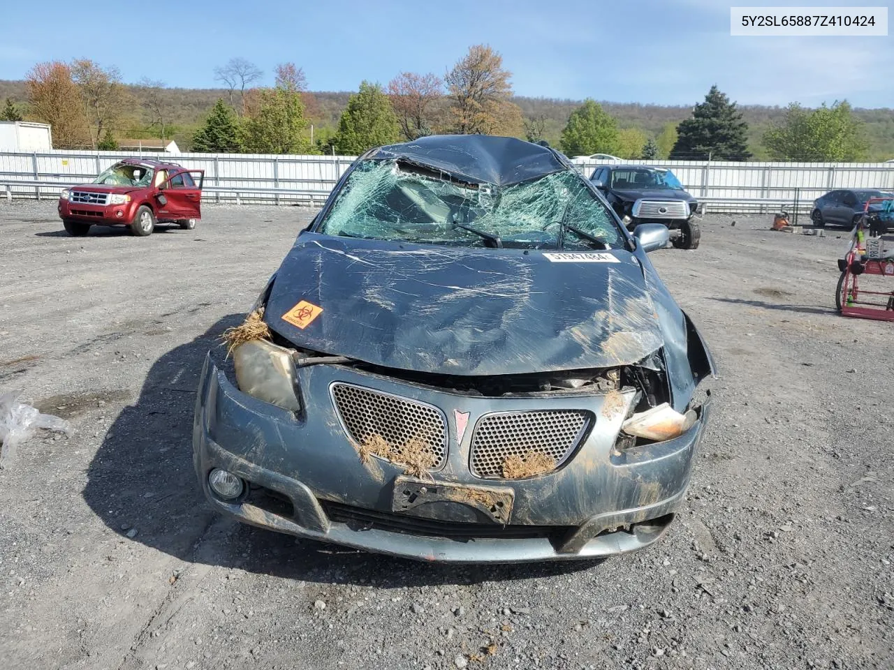 2007 Pontiac Vibe VIN: 5Y2SL65887Z410424 Lot: 51947484