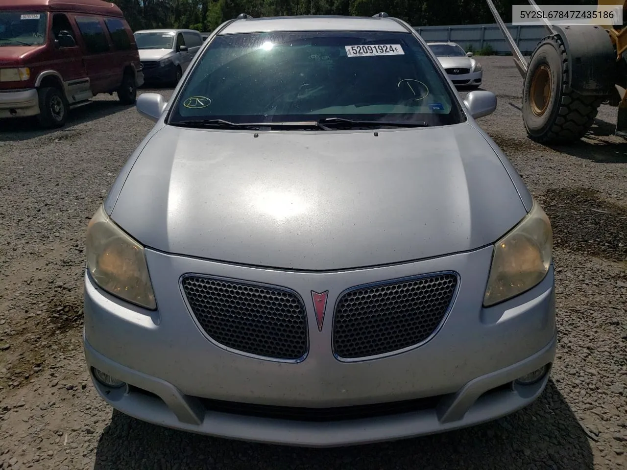 2007 Pontiac Vibe VIN: 5Y2SL67847Z435186 Lot: 52091924