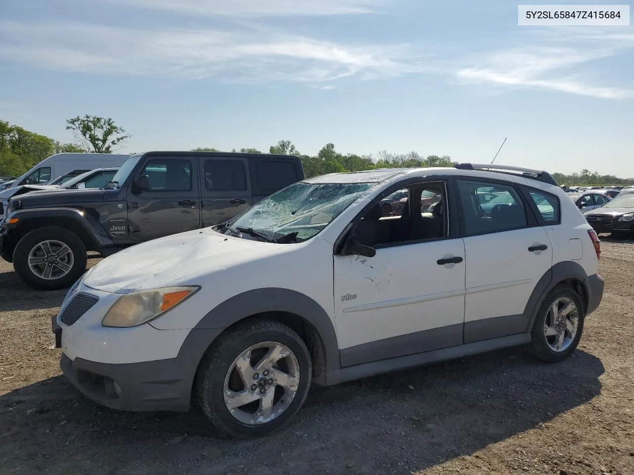 2007 Pontiac Vibe VIN: 5Y2SL65847Z415684 Lot: 55374074