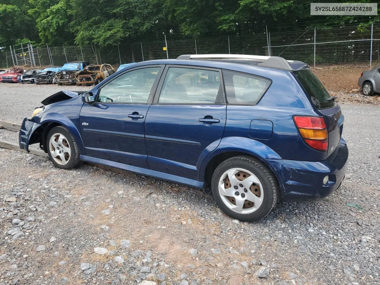 2007 Pontiac Vibe VIN: 5Y2SL65887Z424288 Lot: 55420544