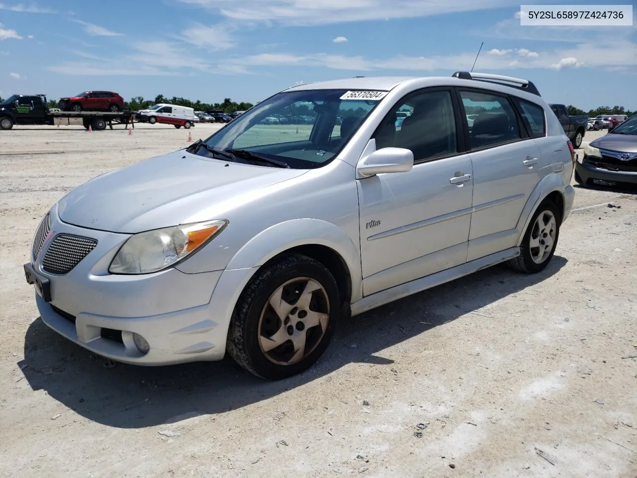 2007 Pontiac Vibe VIN: 5Y2SL65897Z424736 Lot: 56370504