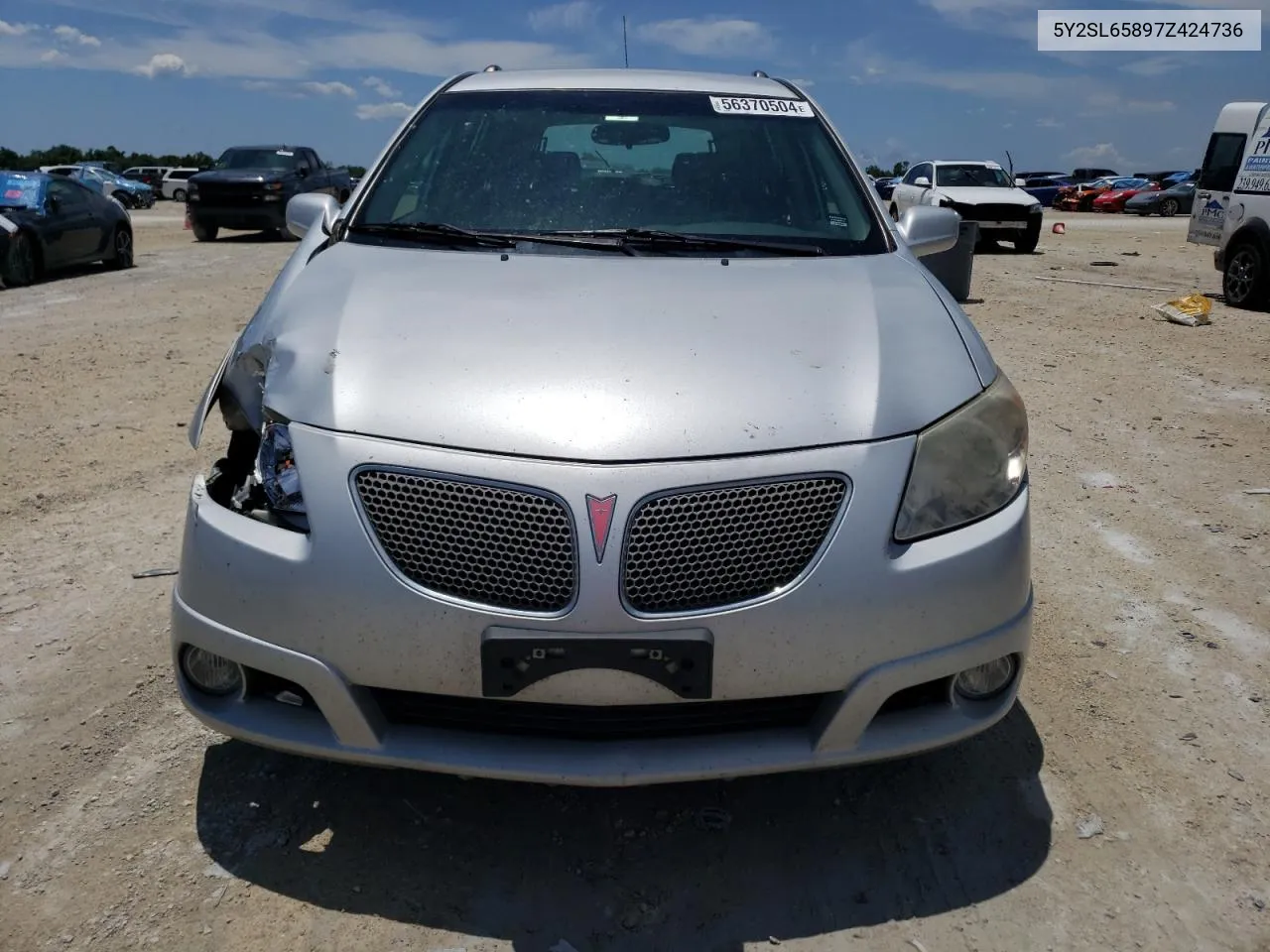 2007 Pontiac Vibe VIN: 5Y2SL65897Z424736 Lot: 56370504