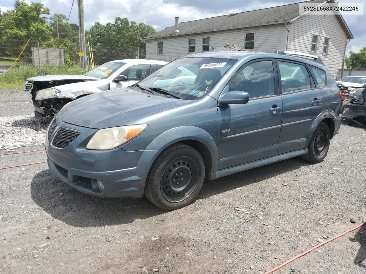 2007 Pontiac Vibe VIN: 5Y2SL658X72422246 Lot: 56409634