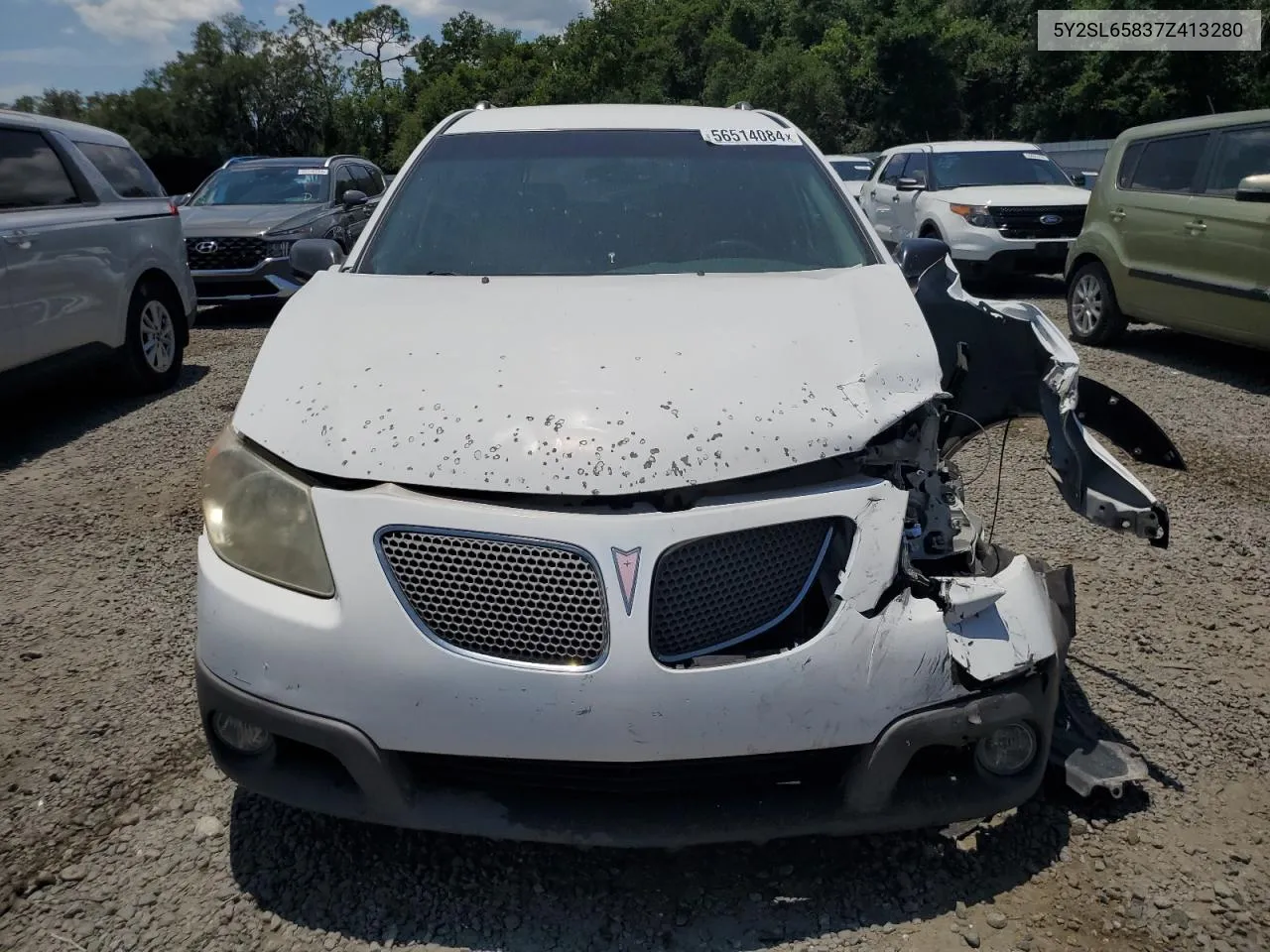 2007 Pontiac Vibe VIN: 5Y2SL65837Z413280 Lot: 56514084