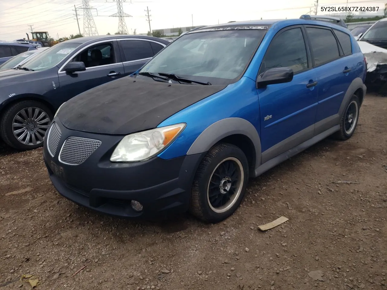 2007 Pontiac Vibe VIN: 5Y2SL658X7Z424387 Lot: 57314674