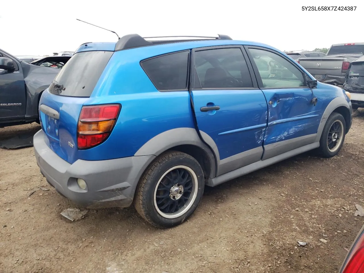 2007 Pontiac Vibe VIN: 5Y2SL658X7Z424387 Lot: 57314674