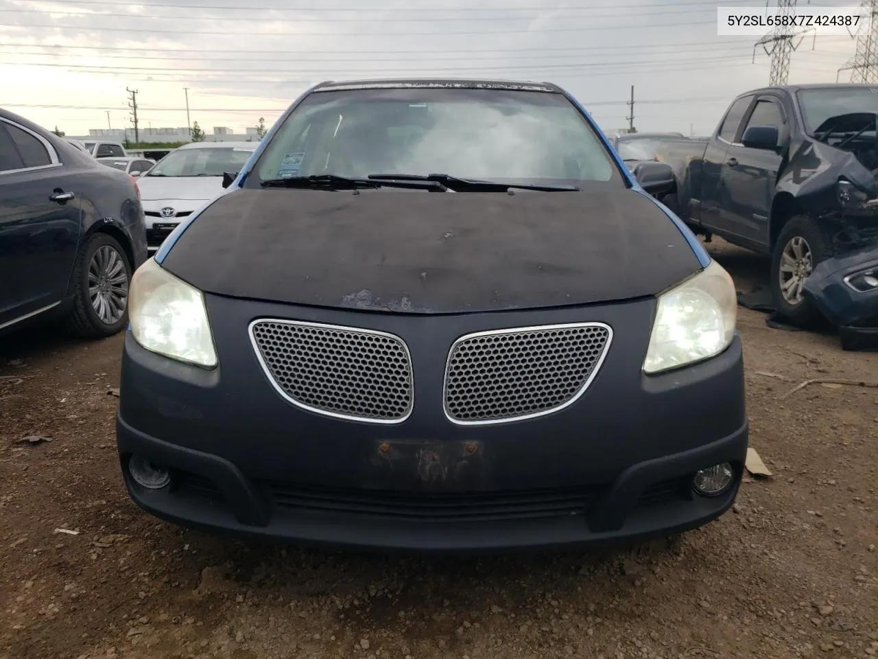 2007 Pontiac Vibe VIN: 5Y2SL658X7Z424387 Lot: 57314674