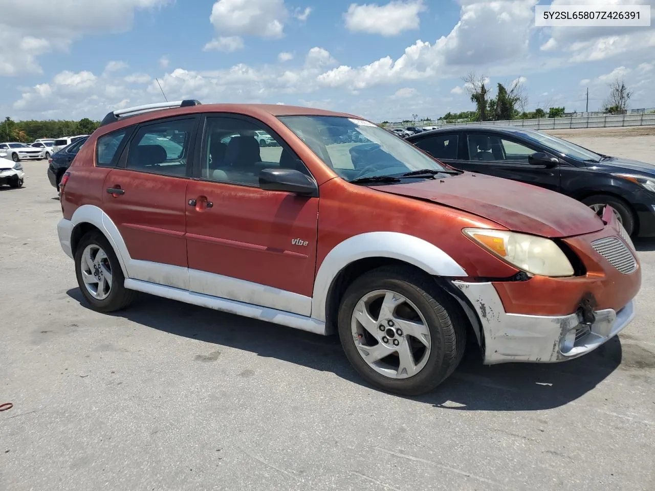 2007 Pontiac Vibe VIN: 5Y2SL65807Z426391 Lot: 57895674