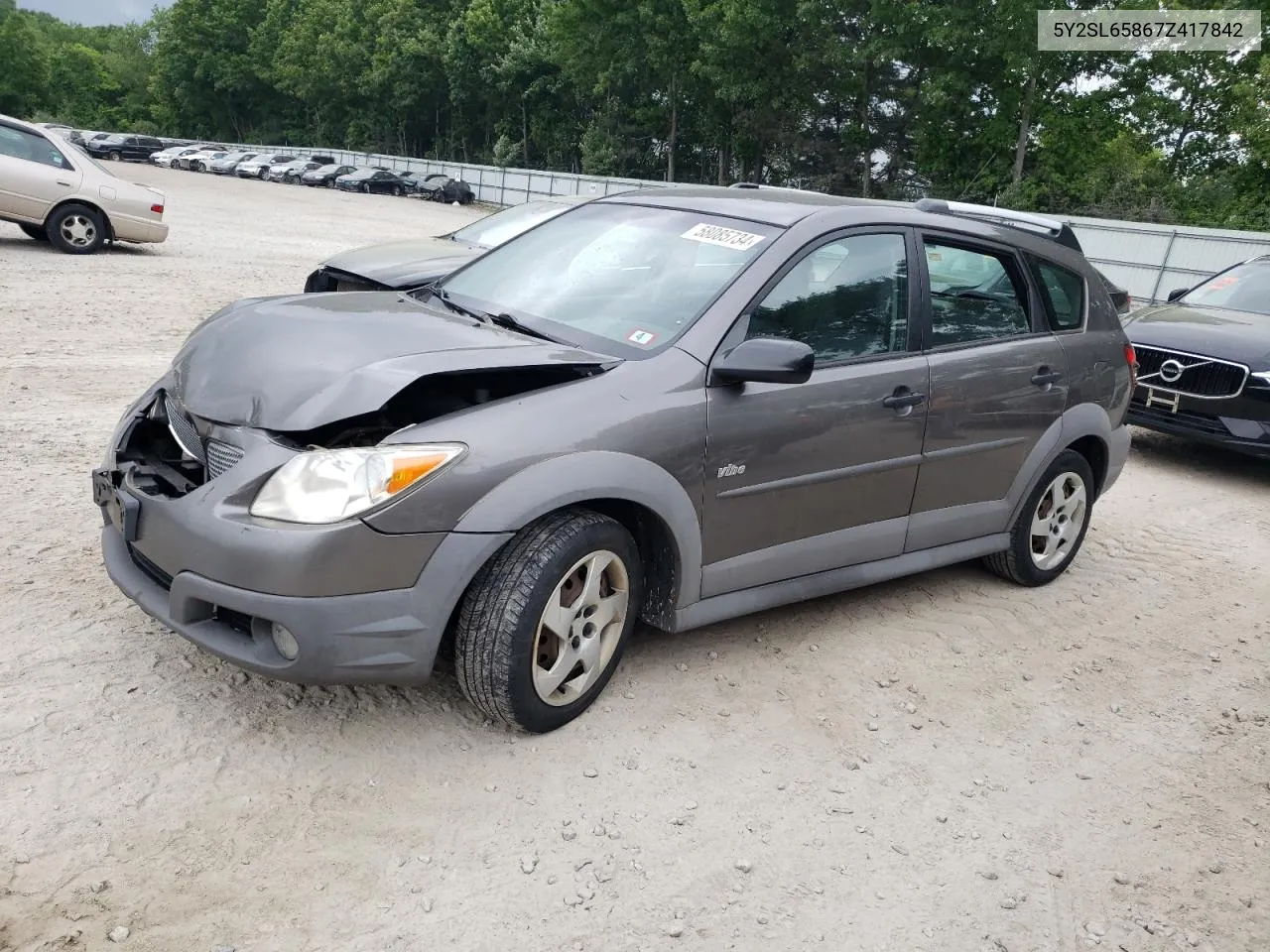 2007 Pontiac Vibe VIN: 5Y2SL65867Z417842 Lot: 58085734