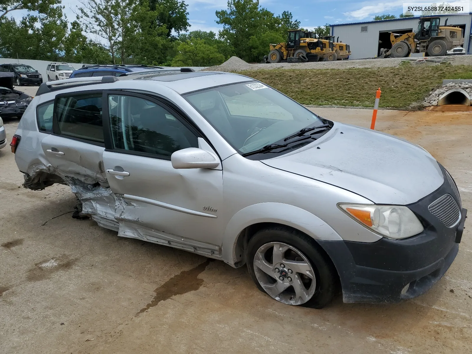 2007 Pontiac Vibe VIN: 5Y2SL65887Z424551 Lot: 61332334