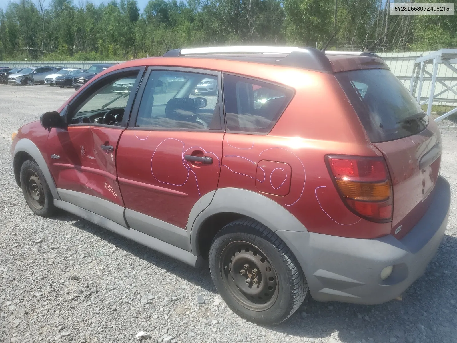 2007 Pontiac Vibe VIN: 5Y2SL65807Z408215 Lot: 64680284