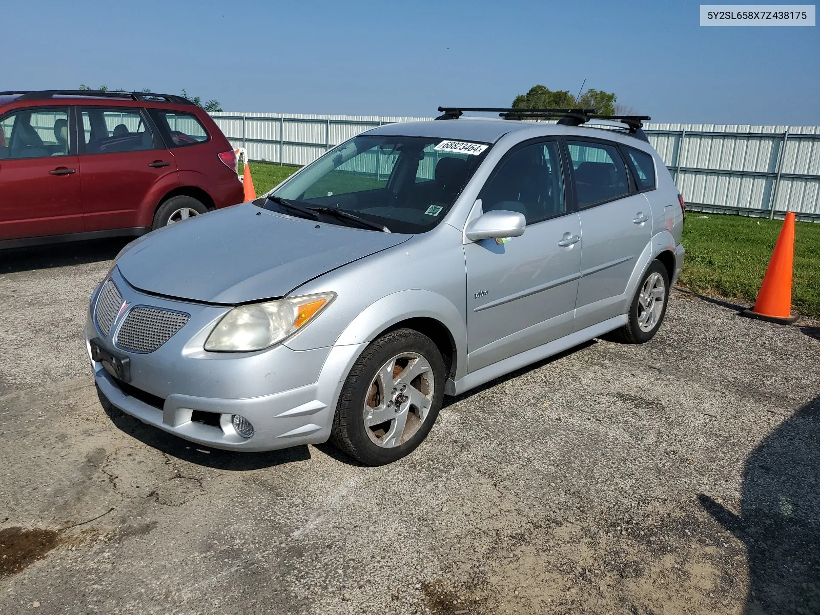 2007 Pontiac Vibe VIN: 5Y2SL658X7Z438175 Lot: 68823464