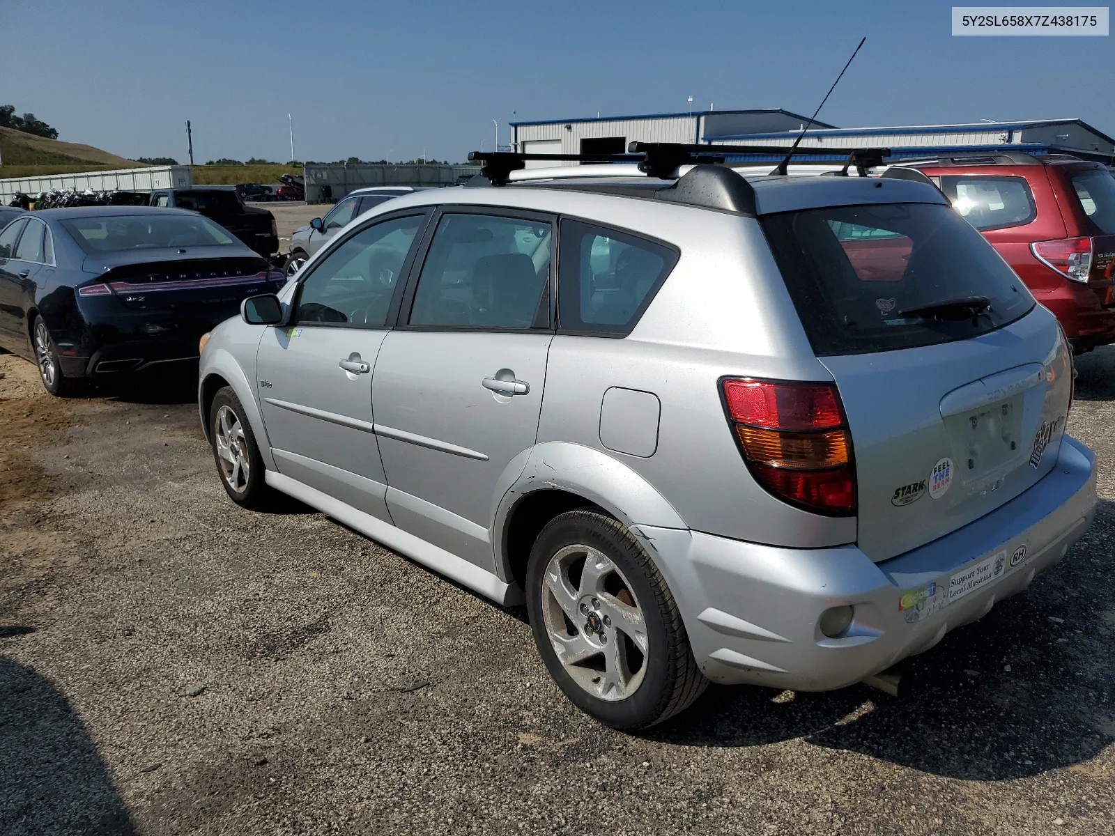 2007 Pontiac Vibe VIN: 5Y2SL658X7Z438175 Lot: 68823464