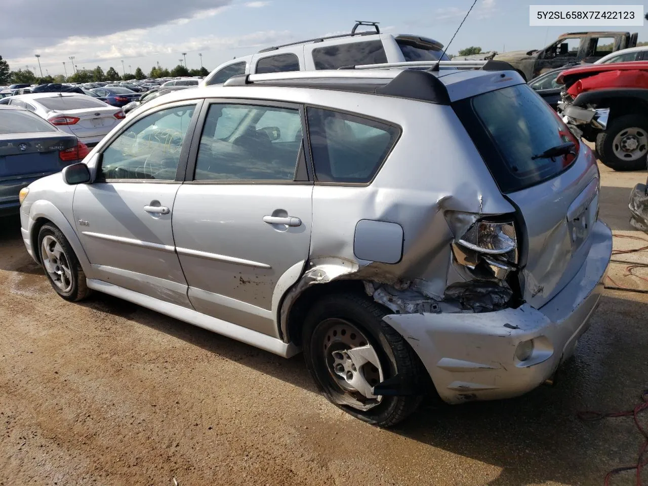 2007 Pontiac Vibe VIN: 5Y2SL658X7Z422123 Lot: 71257693