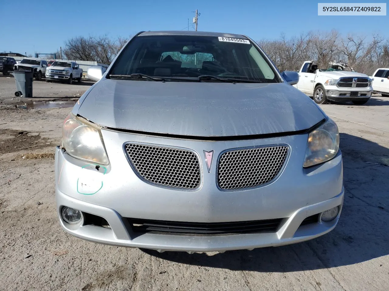 2007 Pontiac Vibe VIN: 5Y2SL65847Z409822 Lot: 81045593